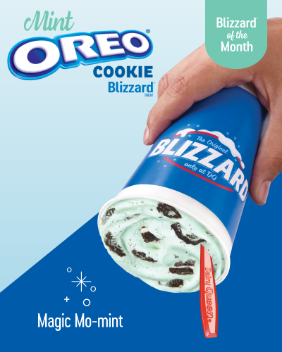 Mint Oreo Cookie Blizzard